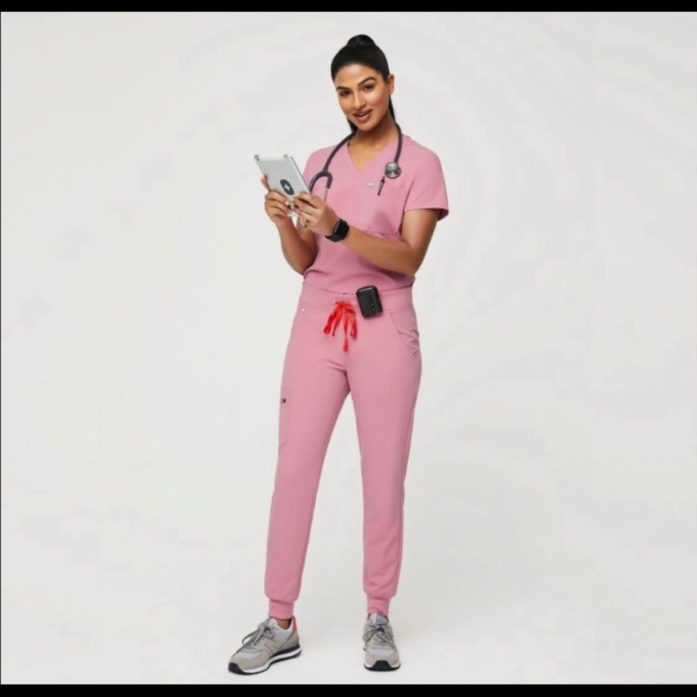 Chalk Pink Figs Scrubs